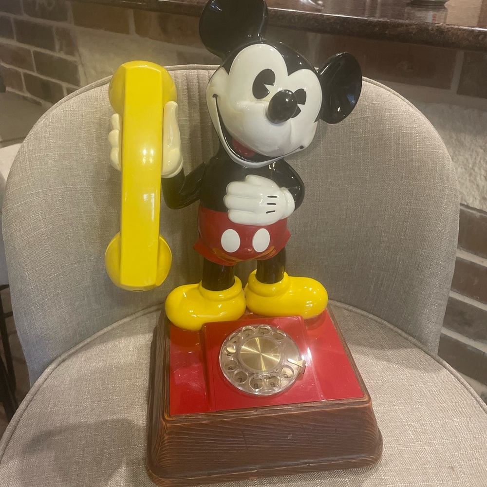 Vintage Mickey Mouse Rotary Phone